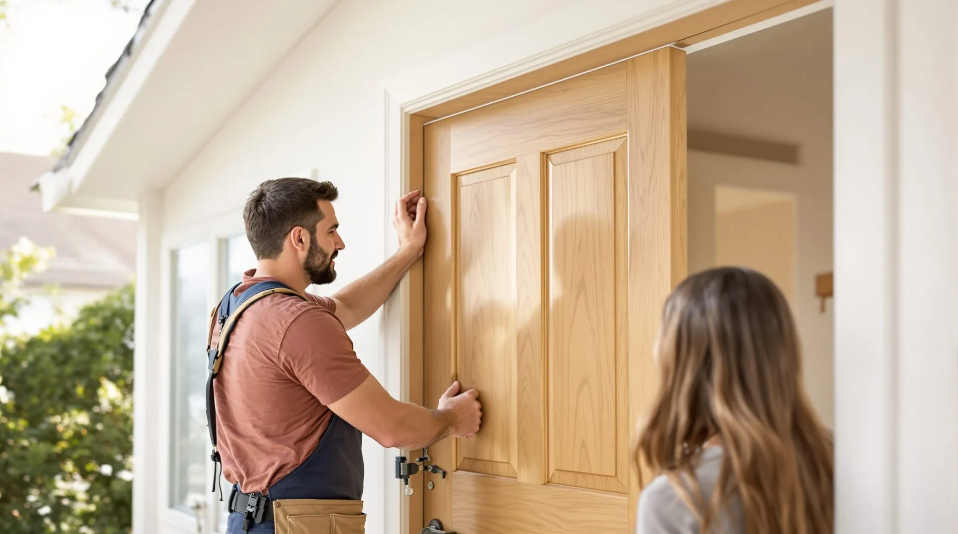 Personnaliser votre entrée avec une porte en bois sur mesure