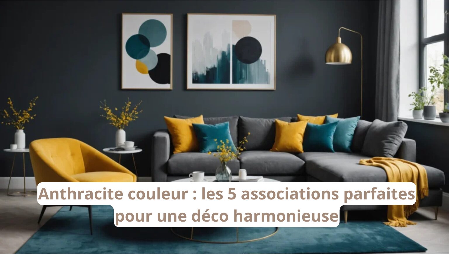 Anthracite couleur : les 5 associations parfaites pour une déco harmonieuse