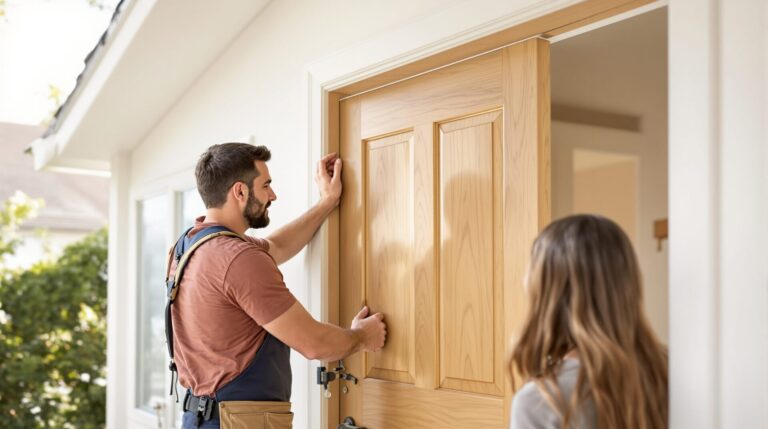 porte d'entrée bois sur mesure