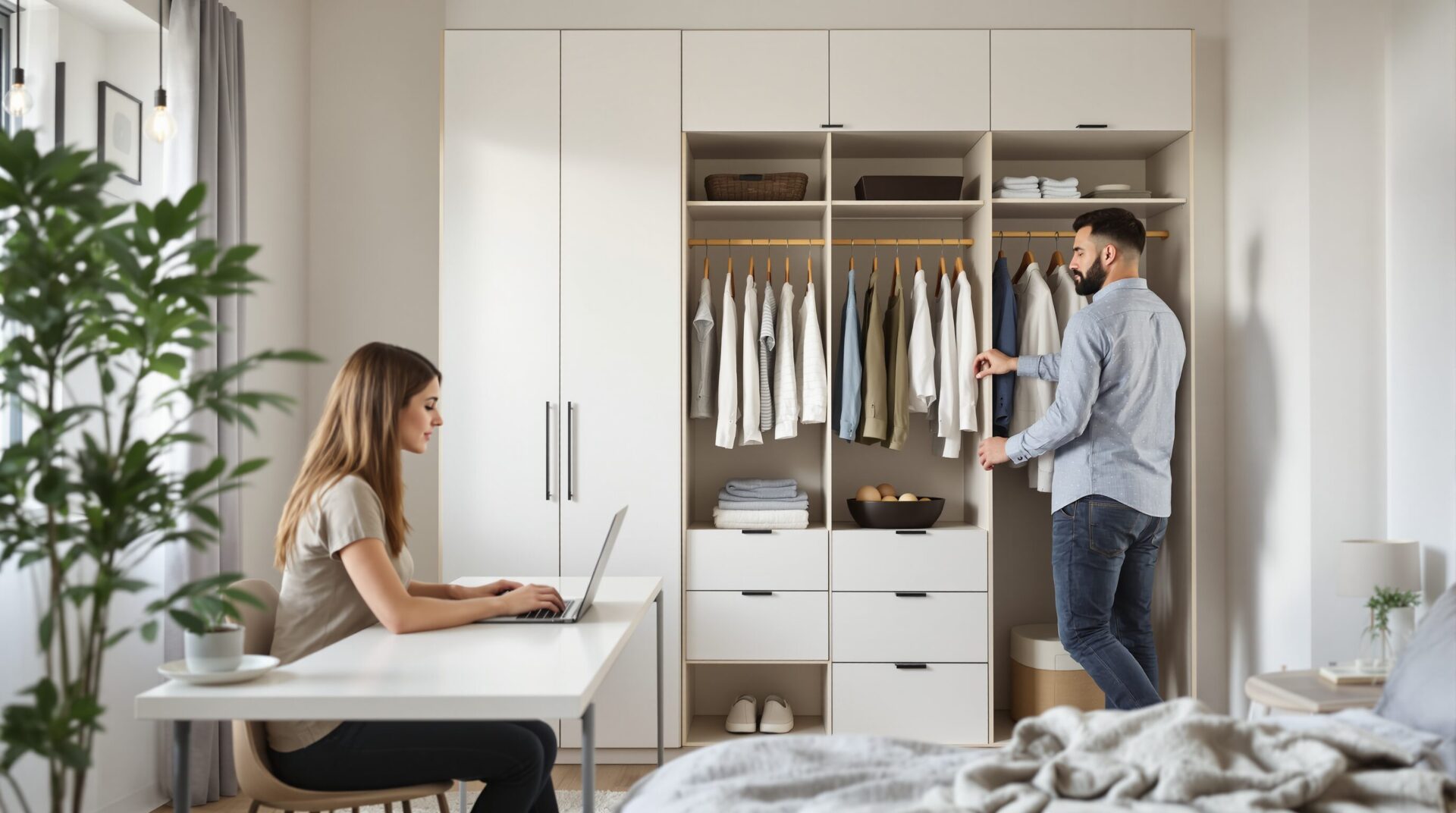 chambre bureau dressing