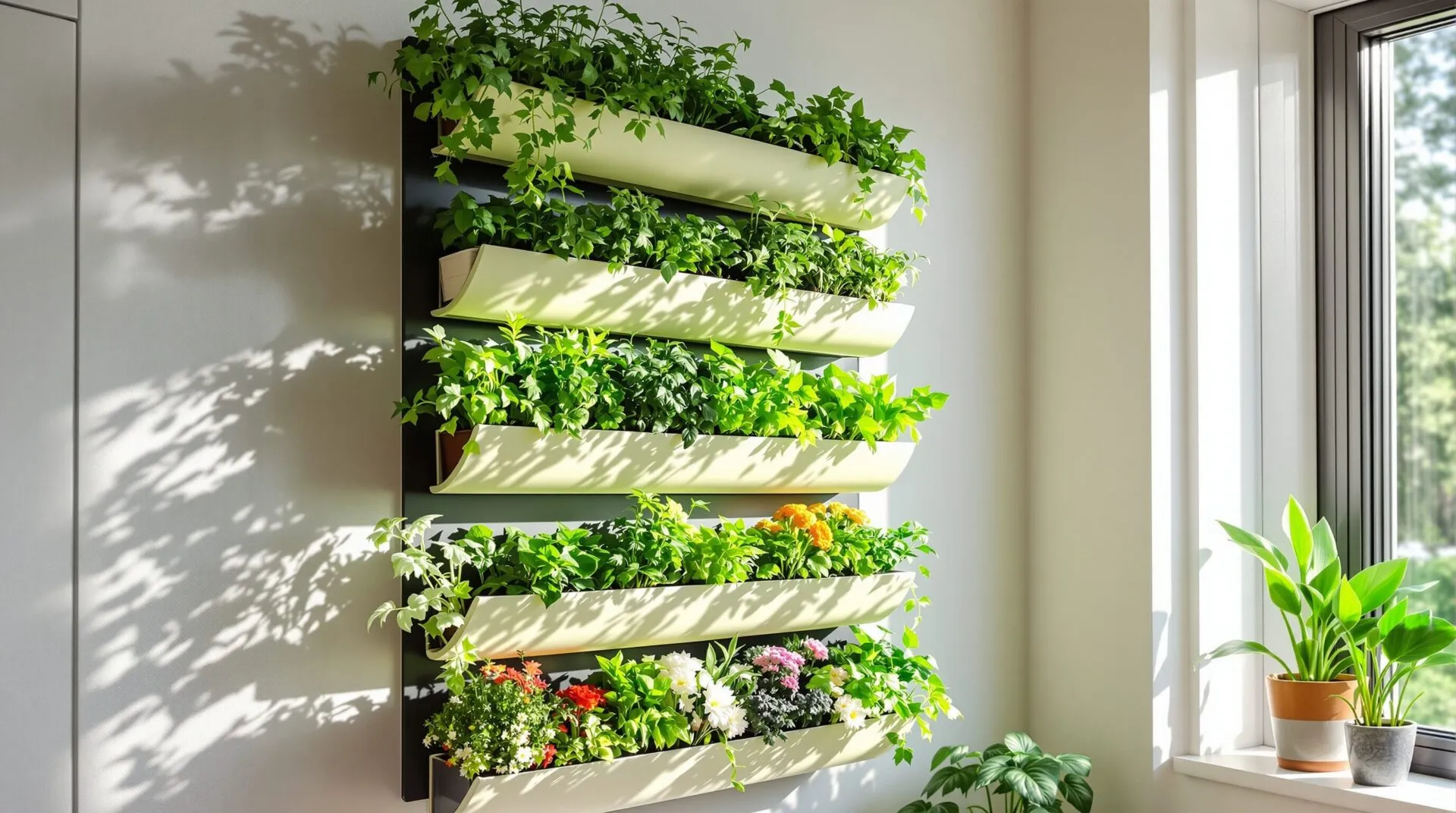 Créer un potager vertical ingénieux pour gagner de la place et embellir sa maison