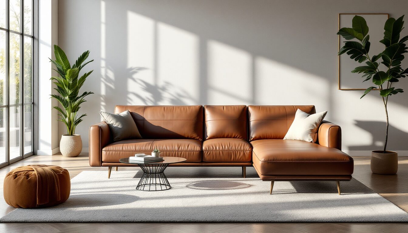 canapé convertible cuir