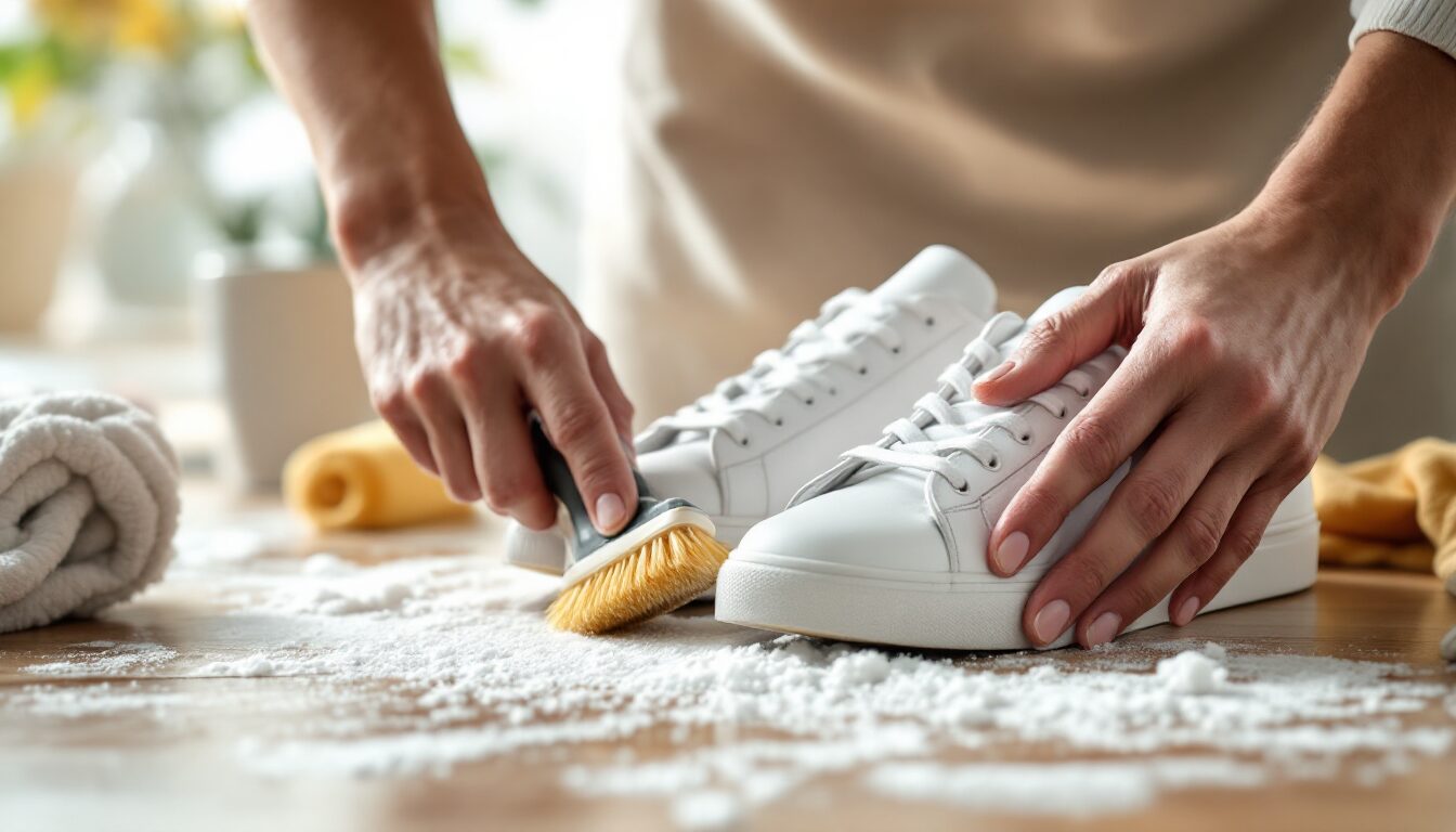 nettoyer semelles blanches