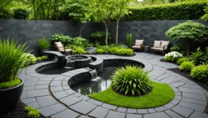 idee deco jardin avec ardoise