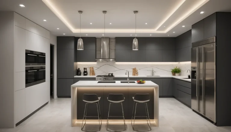 faux plafond cuisine spot
