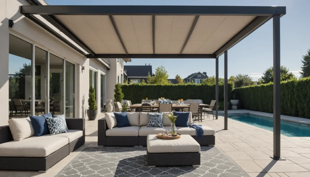 store pergola coulissant horizontal