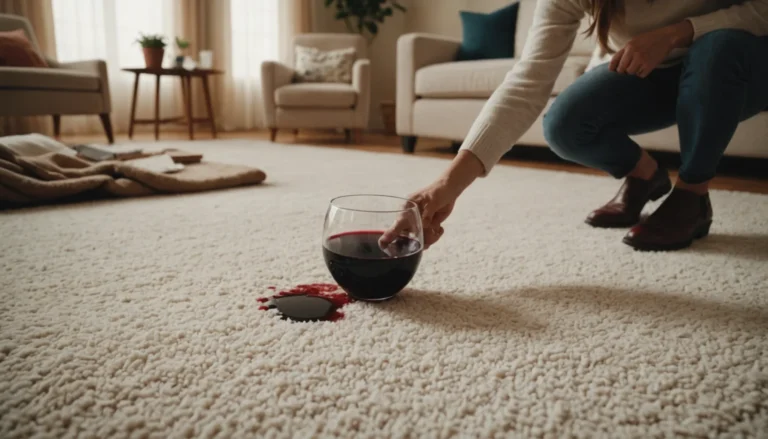 enlever les taches de vin rouge sur un tapis