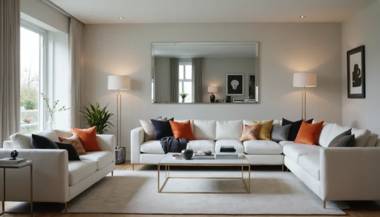 idées de miroir dans le salon