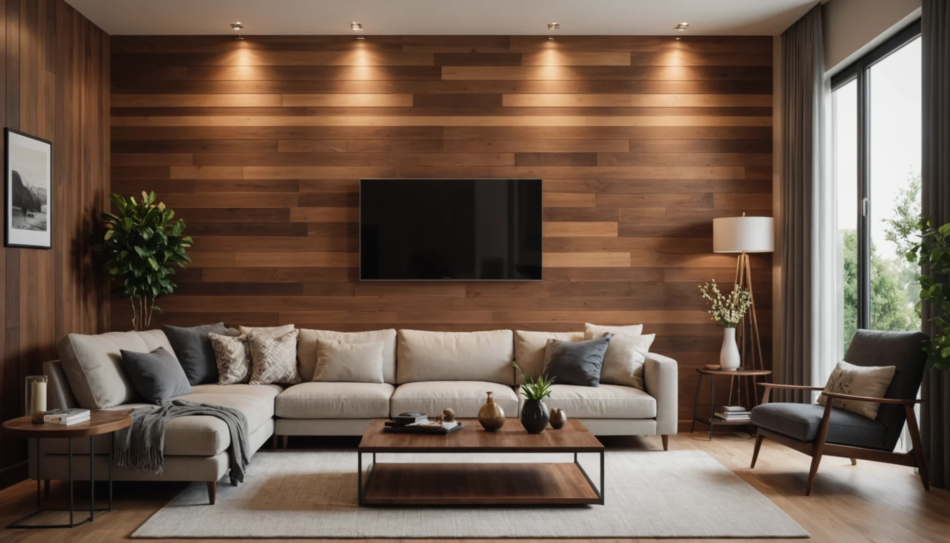 décorer le mur avec du bois
