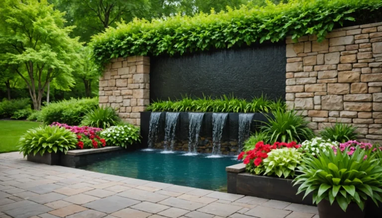 murs d'eau pour le jardin
