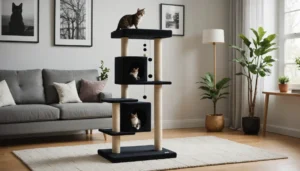 Allier décoration intérieure et bien-être félin : l'arbre à chat design