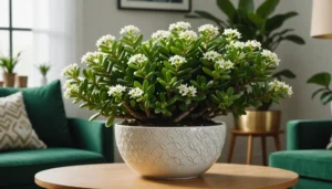 arbre de jade fleuri