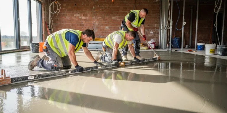 une chape de beton