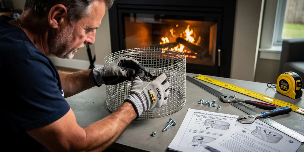 fabriquer un panier à pellet pour insert