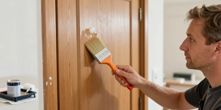 repeindre une porte en bois