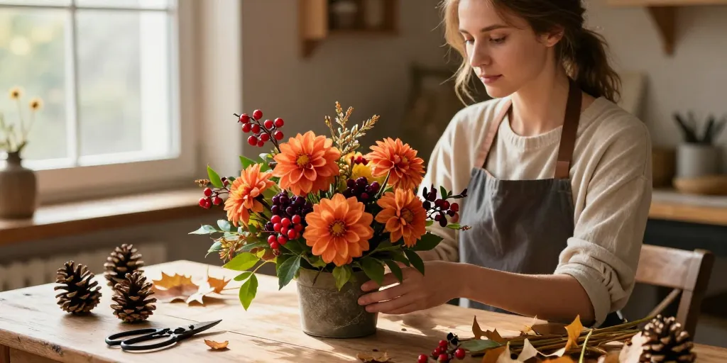 Bouquet d’automne art floral : les étapes pour une décoration chaleureuse