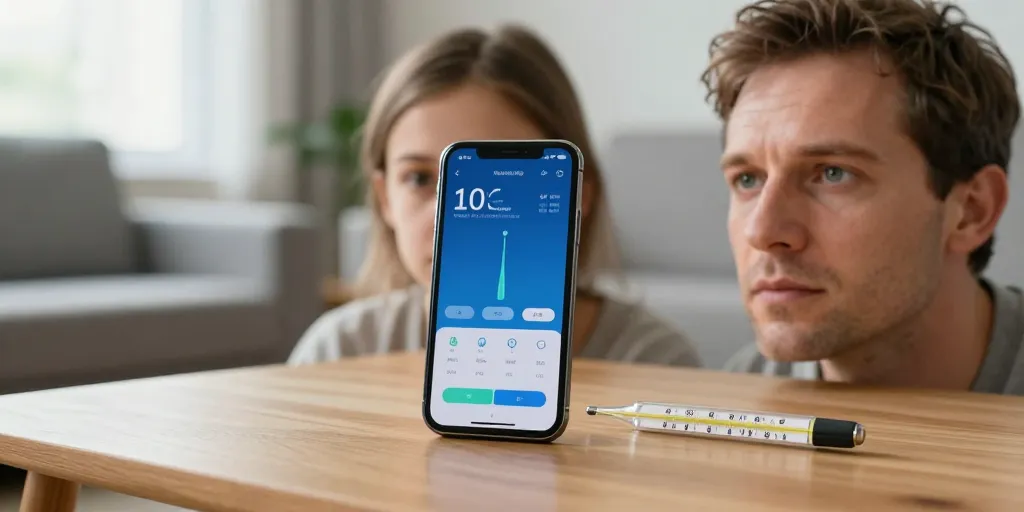 thermomètre sur iphone