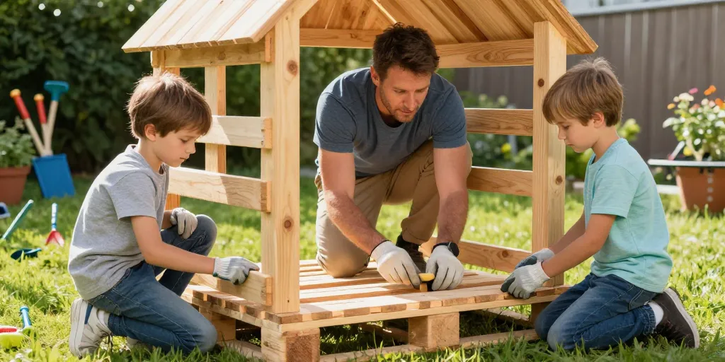 plan cabane en palette