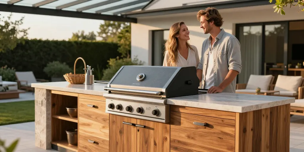 habillage barbecue exterieur