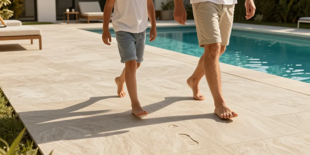Quel revêtement de sol autour d’une piscine choisir pour allier sécurité et design ?
