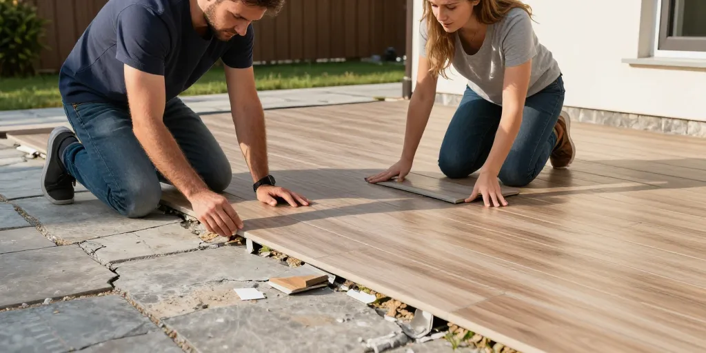 Recouvrir carrelage terrasse : les meilleures solutions pour rénover sans tout casser
