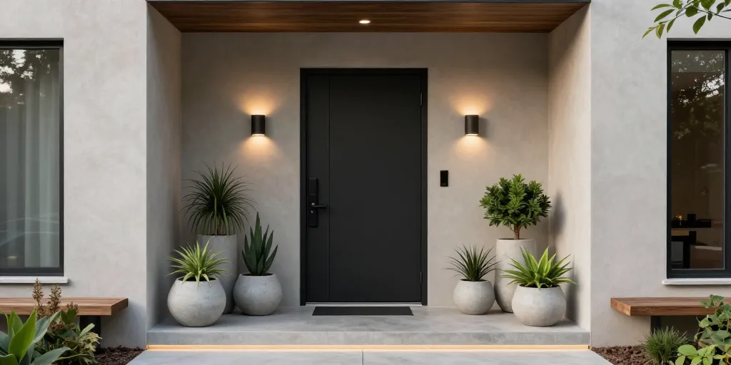 Les tendances actuelles pour valoriser l’entrée d’une maison contemporaine