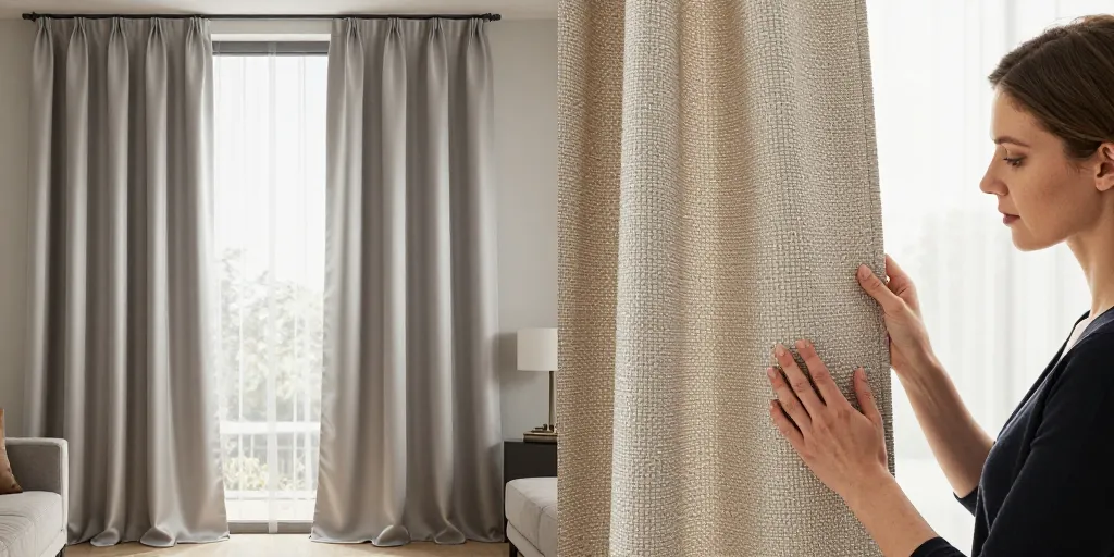 Rideau phonique satin ou tissé : le rendu visuel détermine votre choix autant que l’acoustique