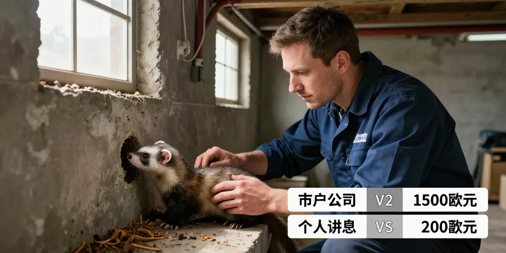 dératisation avec furet prix