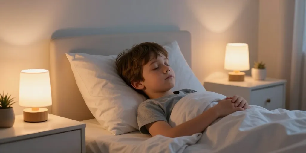 Éclairer une chambre d’enfant : veilleuse, lampe de chevet et lumière du soir