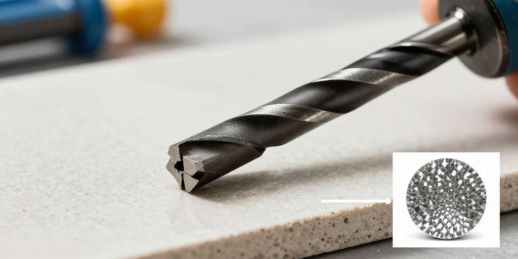 Forêt pour percer le carrelage : pourquoi le carbure bat le diamant en 2024