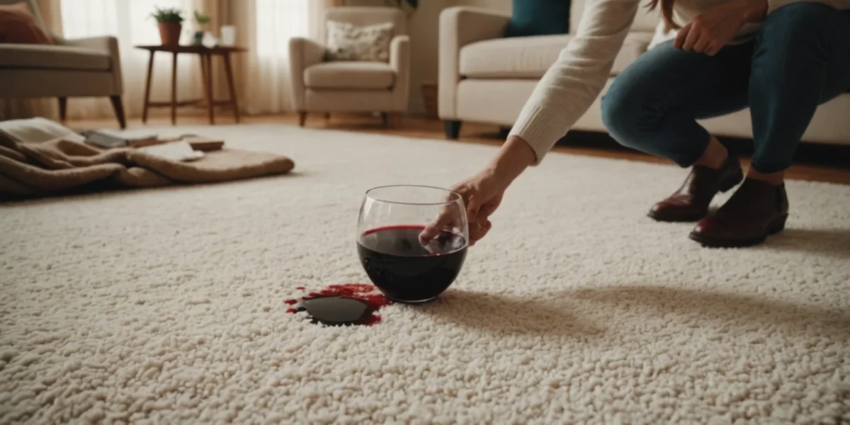 enlever les taches de vin rouge sur un tapis