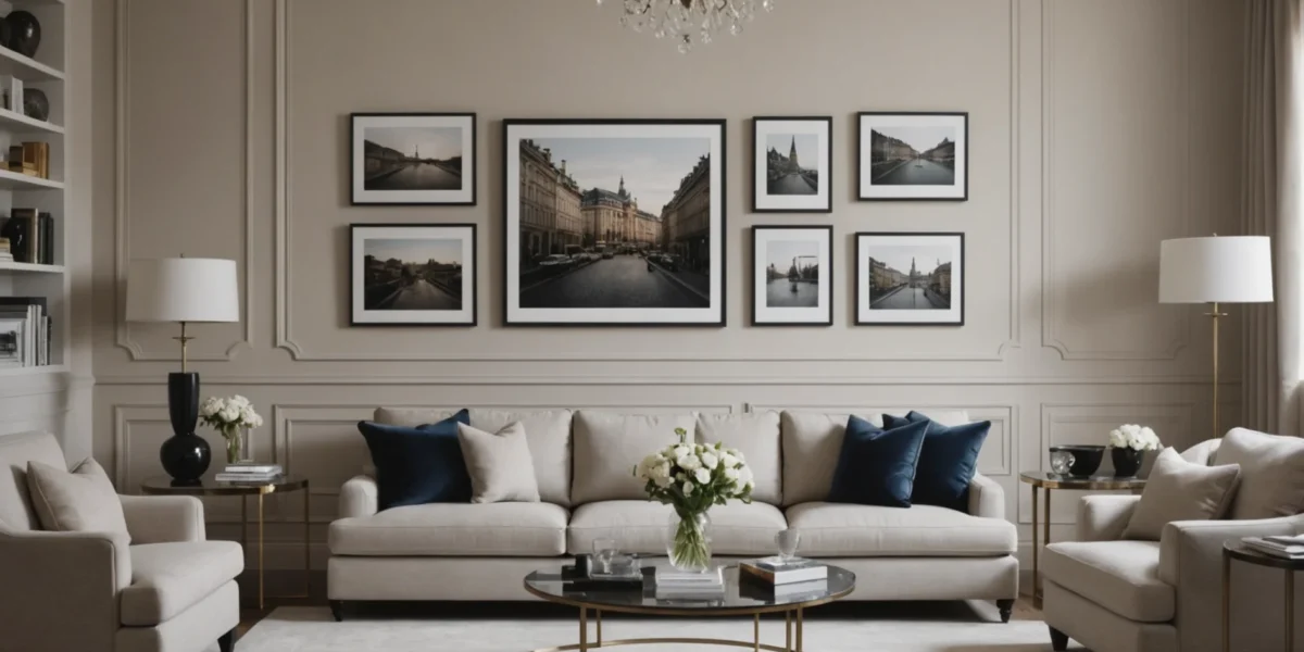 moulure pour accrocher des photos