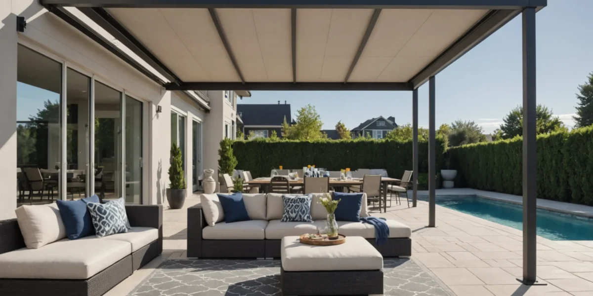store pergola coulissant horizontal