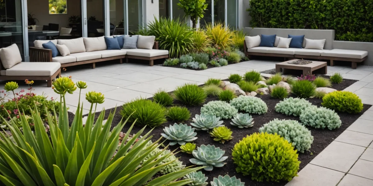 aménager un petit parterre près de la terrasse